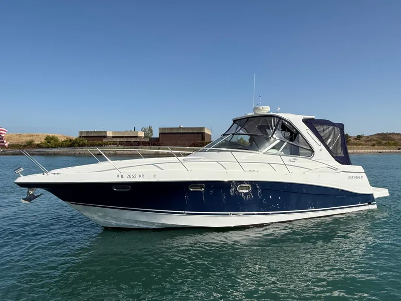 Slide: The Image of 2005 Four Winns 378 Vista yacht cruising on a sunny day. - 2