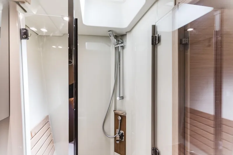 Slide: The Image of Luxurious shower area in 2015 Beneteau Monte Carlo 5 yacht. - 22