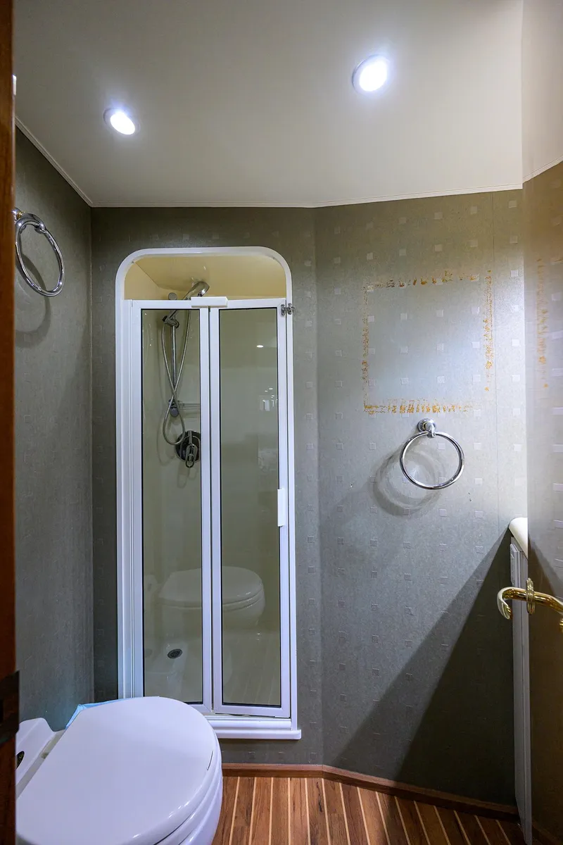 Slide: The Image of Viking 61 Night Bird - Interior Forward Stateroom Head - 24