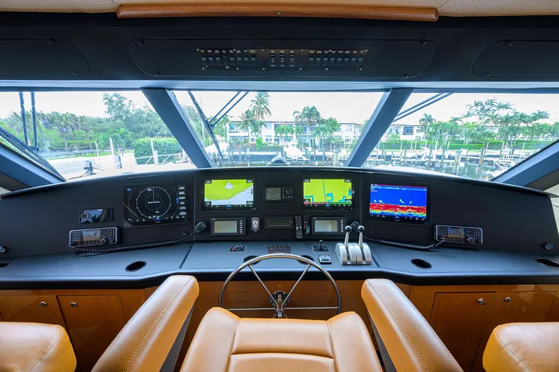 Slide: The Image of Viking 61 Night Bird - Interior Flybridge - 44