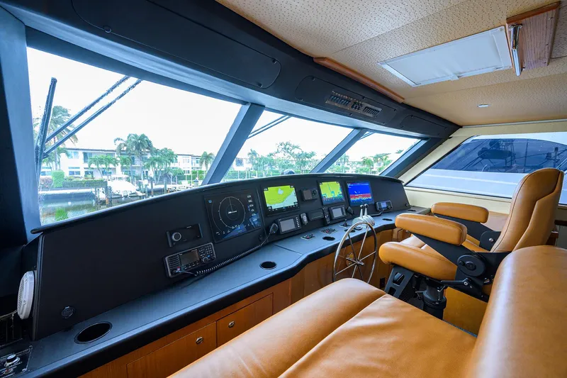 Slide: The Image of Viking 61 Night Bird - Interior Flybridge - 45