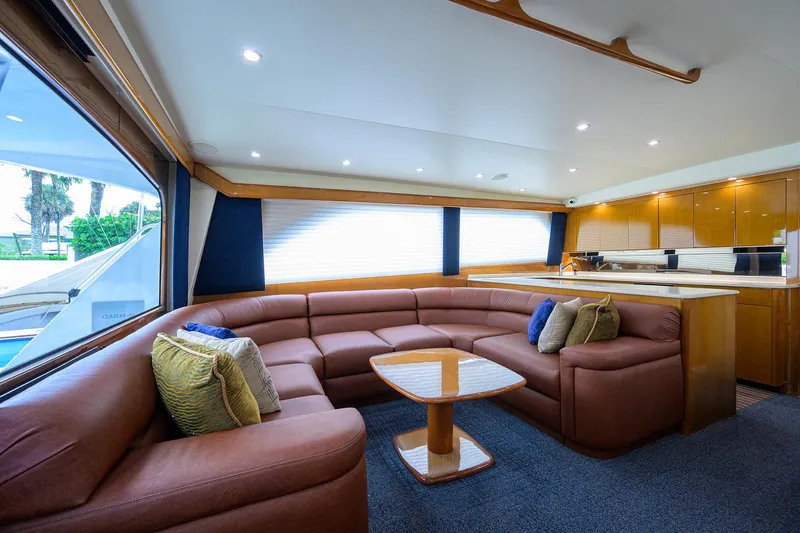 Slide: The Image of Viking 61 Night Bird - Interior Salon - 6