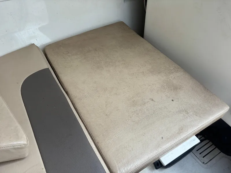 Slide: The Image of 2008 Angler 204WA boat interior seat cushion detail. - 13