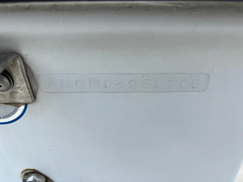 Slide: The Image of Hull identification number on 2008 Angler 204WA boat. - 5