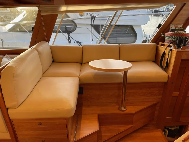 Slide: The Image of Luxurious kitchen interior of 2012 Coastal Craft 56 yacht with wooden cabinetry and modern appliances. - 32