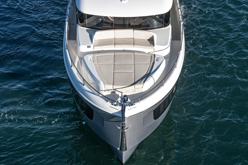 Slide: The Image of Aerial view of 2017 Absolute NAVETTA yacht on open water. - 3