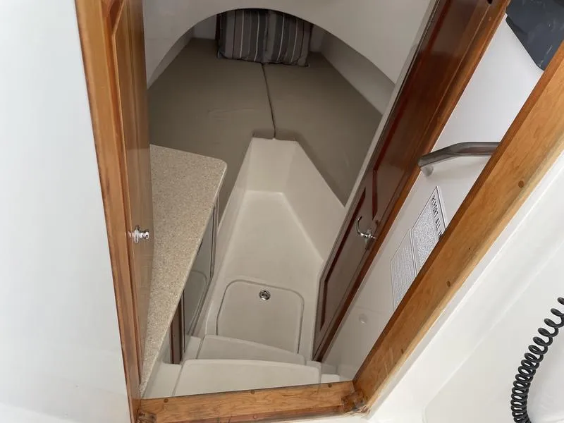 Slide: The Image of Interior cabin view of 2016 Jarrett Bay 32 Walk Around boat. - 47