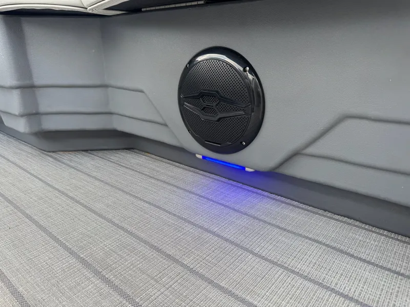 Slide: The Image of Sylvan 8520 CLZ DH 2025 speaker with blue LED lighting. - 5