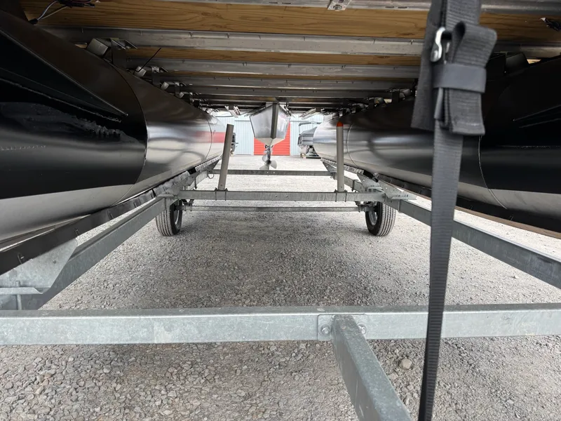 Slide: The Image of Underside of a 2025 Sylvan 8520 CLZ DH pontoon boat. - 6