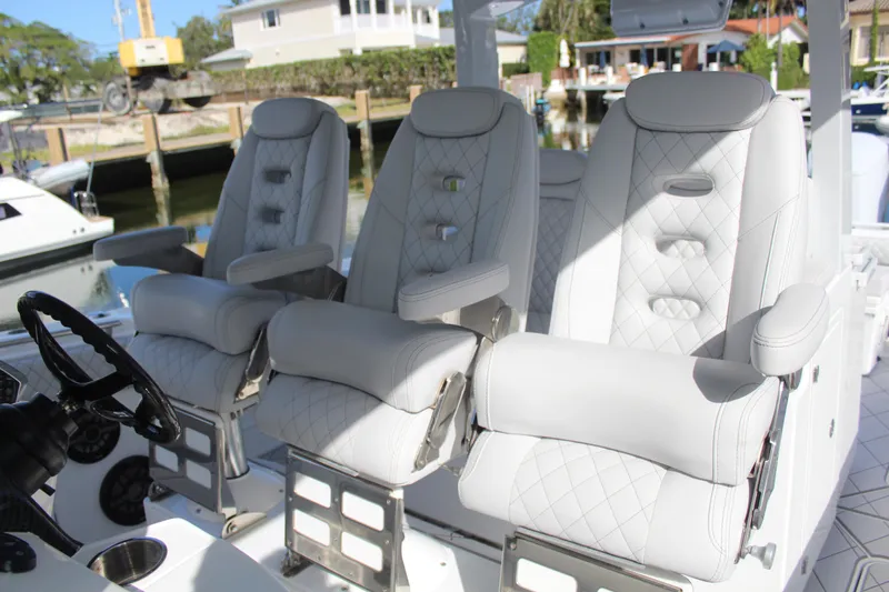 Slide: The Image of Luxurious seating in HCB 42 Lujo boat, 2023 model. - 11
