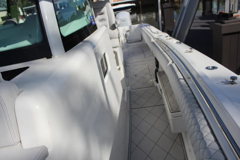 Slide: The Image of Deck of HCB 42 Lujo 2023 with luxurious design. - 24