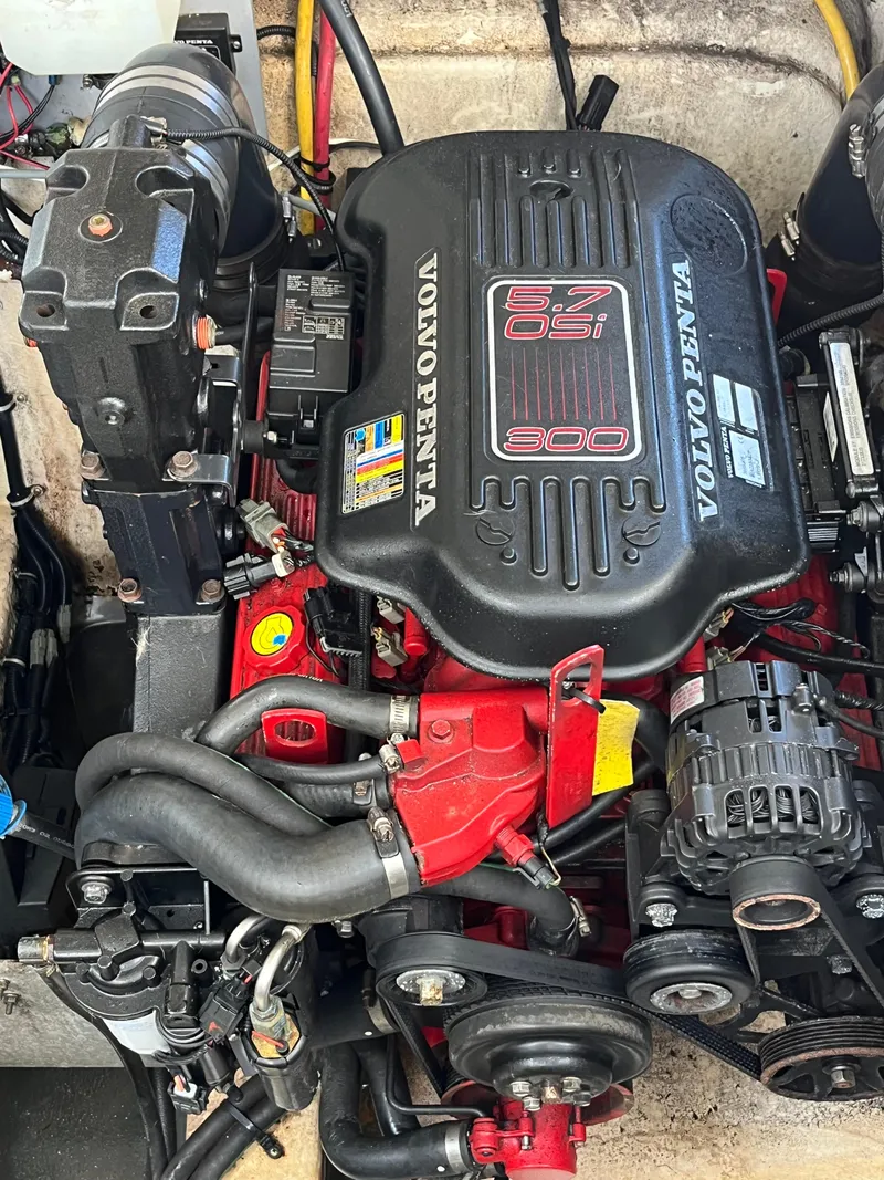 Slide: The Image of Volvo Penta 5.7 OSI engine in 2009 Monterey 320 Sport Yacht. - 46