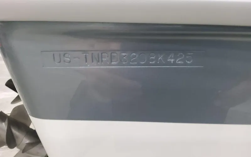 Slide: The Image of Hull identification number on a 2025 Formula 330 CBR boat. - 47