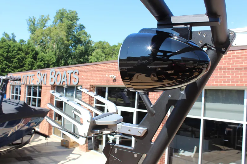 Slide: The Image of 2025 ATX Surf Boats 22 Type-S at dealership, featuring sleek design and modern accessories. - 26