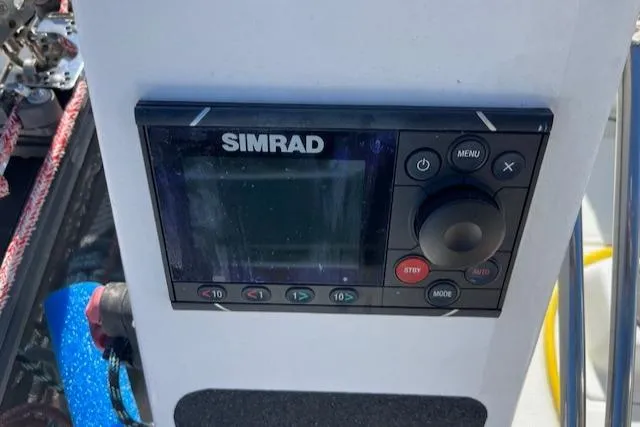 Slide: The Image of Simrad navigation system on 2007 Beneteau First 36.7 sailboat. - 30