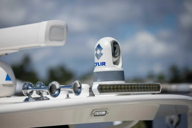 Slide: The Image of 2021 Regulator 41 boat with FLIR camera and radar equipment. - 19