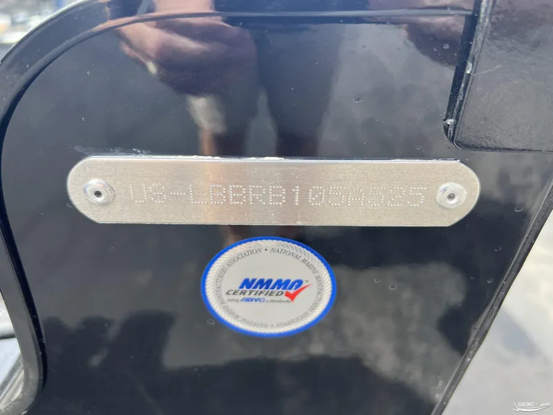 Slide: The Image of 2025 Lund 1650 Rebel XL Blackout Package with NMMA certification plate. - 15