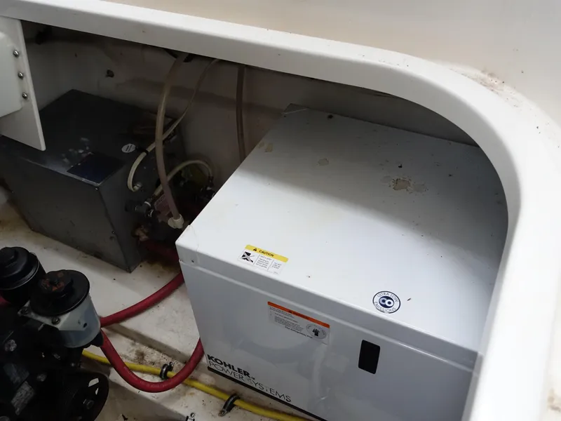 Slide: The Image of Engine compartment of 2008 Chaparral Signature 330 with Kohler generator. - 24