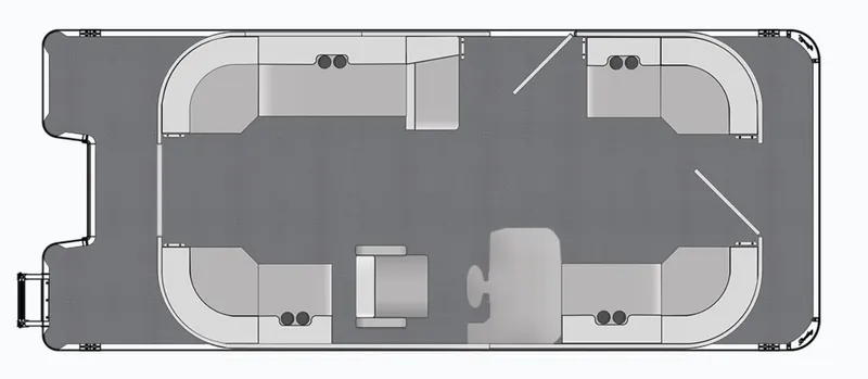 Slide: The Image of 2025 Bentley Pontoons Bolt floor plan, showcasing seating and layout design. - 3