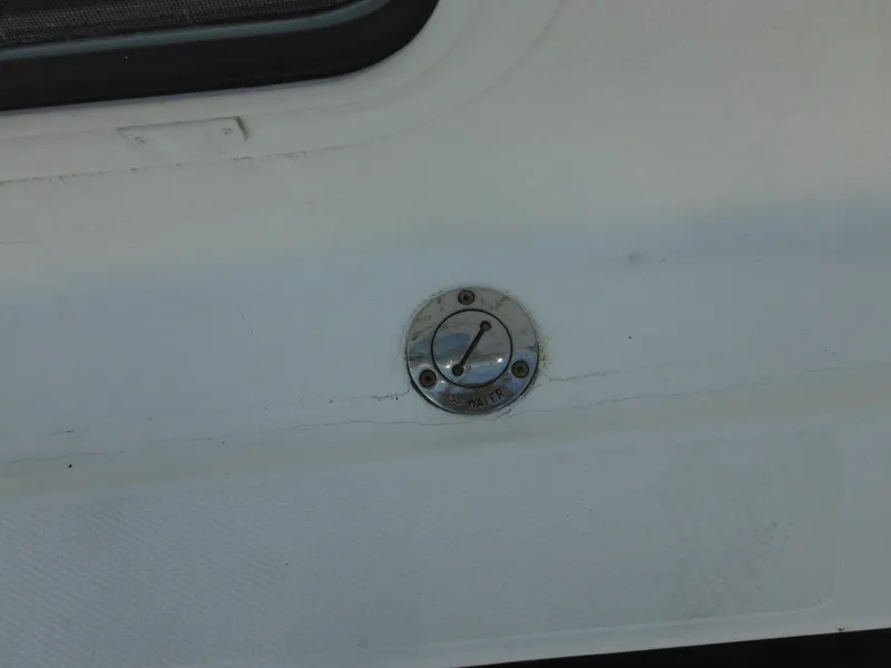 Slide: The Image of Fuel cap on 2005 Nordic Tug 32 boat deck. - 27