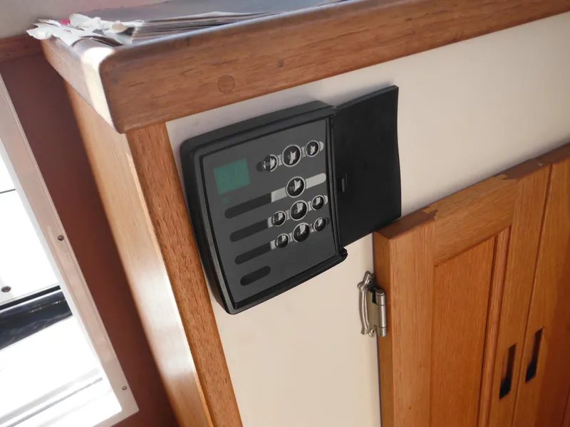 Slide: The Image of Control panel on 2005 Nordic Tug 32 boat interior. - 30