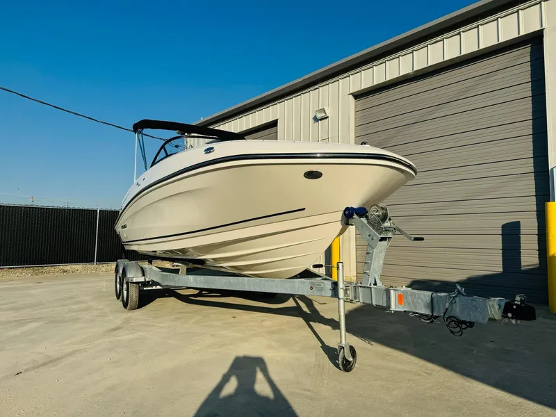 Slide: The Image of 2025 Bayliner VR6 Bowrider OB on trailer. - 3
