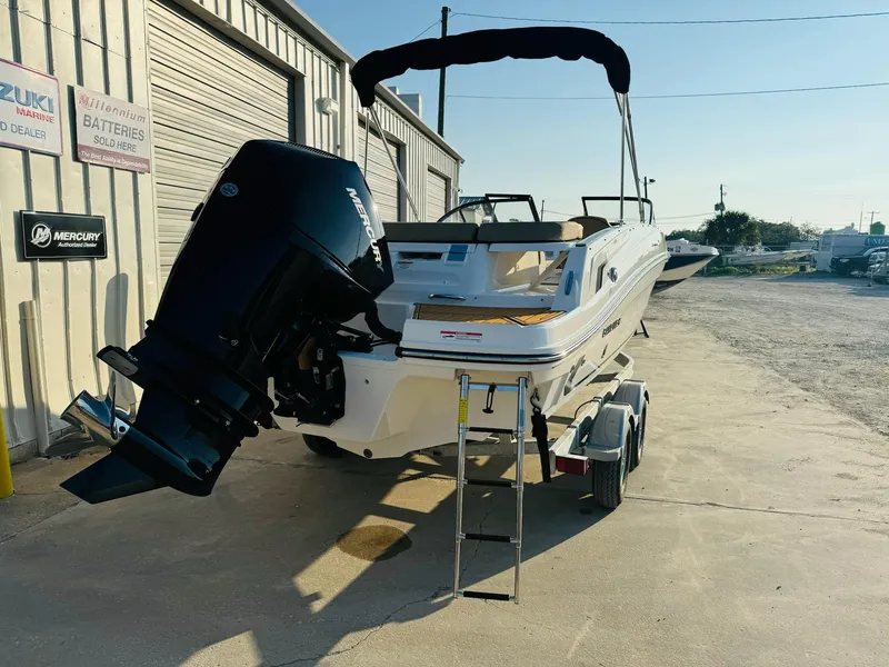 Slide: The Image of 2025 Bayliner VR6 Bowrider OB on trailer - 7