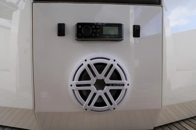Slide: The Image of JL Audio speaker system on 2017 Galeon 43 SKY yacht. - 46