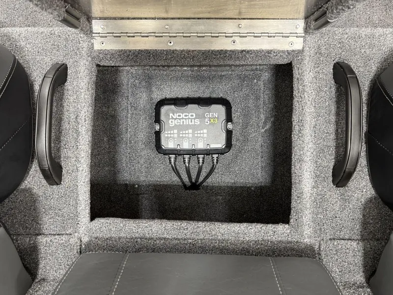 Slide: The Image of 2024 Tracker Pro Team 195 TXW Tournament Edition with NOCO Genius GEN5X charger. - 22