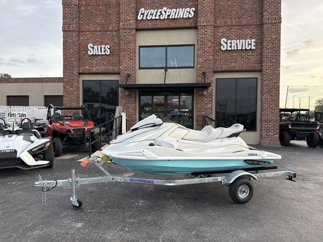 Slide: The Image of 2025 Yamaha Marine Waverunner VX Cruiser HO with audio on trailer. - 1