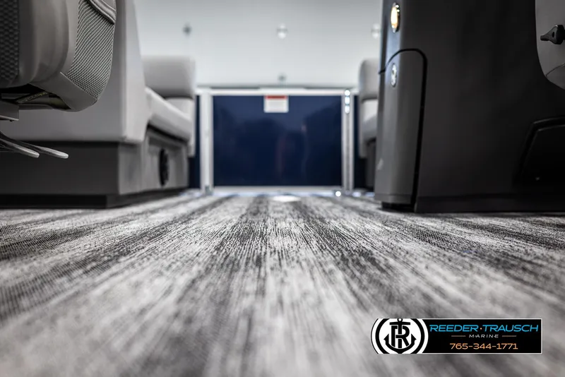 Slide: The Image of Interior view of 2025 Bennington 23 SSRSE pontoon boat with stylish flooring. - 42