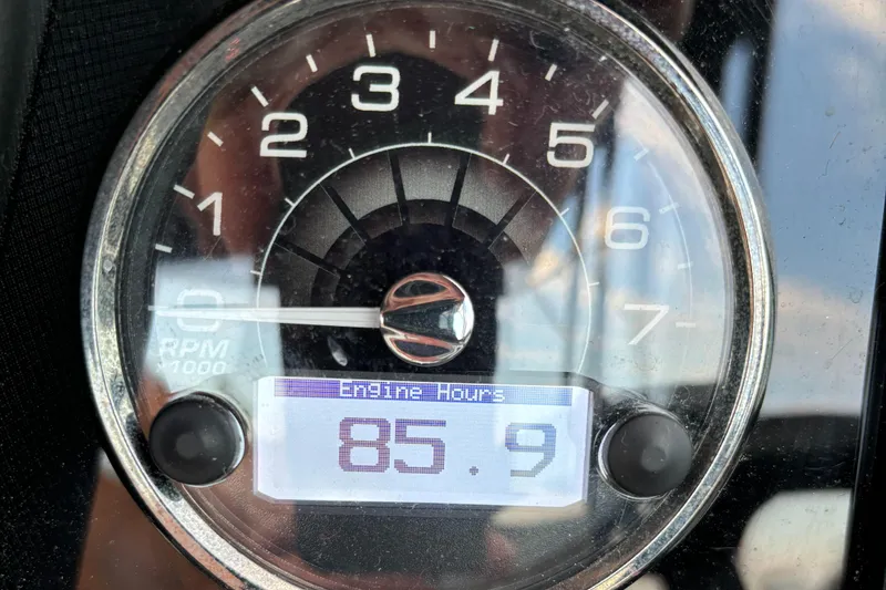 Slide: The Image of Monterey M-45 2022 engine hour meter displaying 85.9 hours. - 25