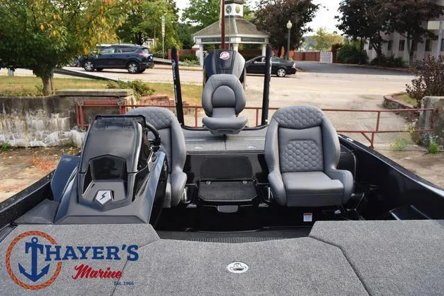 Slide: The Image of 2025 Ikon Boats VLX20 interior with seating, showcased at Thayer's Marine. - 14