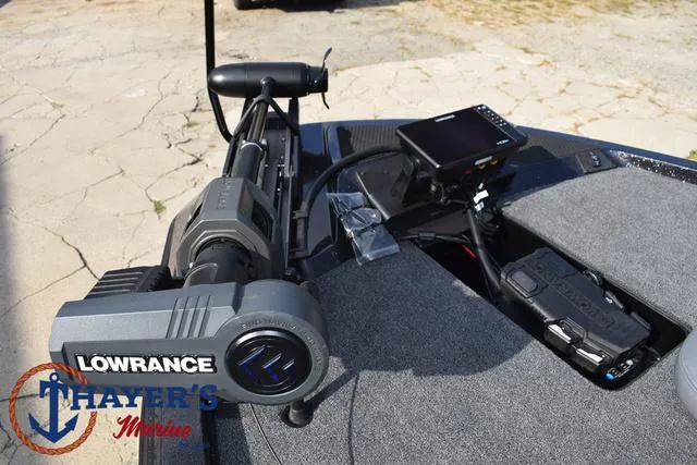 Slide: The Image of 2025 Ikon Boats VLX20 with Lowrance equipment at Thayer's Marine. - 8