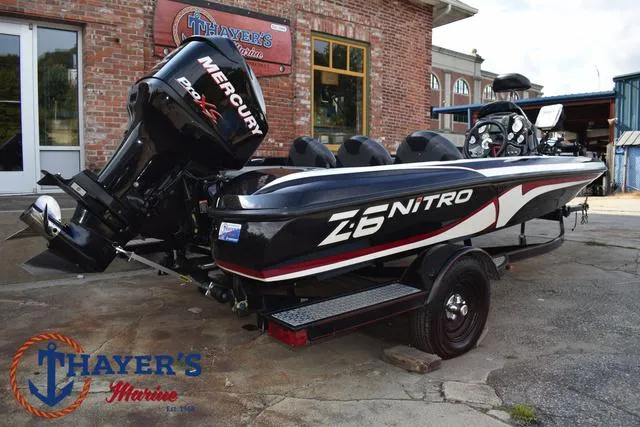 Slide: The Image of 2011 Nitro Z Series Z-6 boat with Mercury engine at Thayer's Marine. - 27