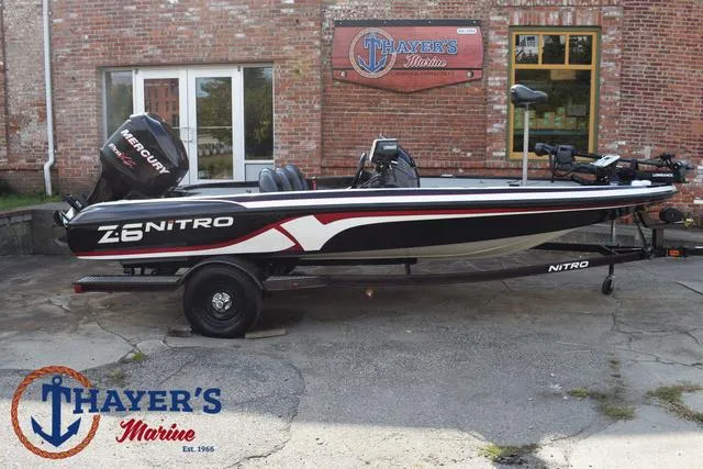 Slide: The Image of 2011 Nitro Z Series Z-6 boat at Thayer's Marine dealership. - 29