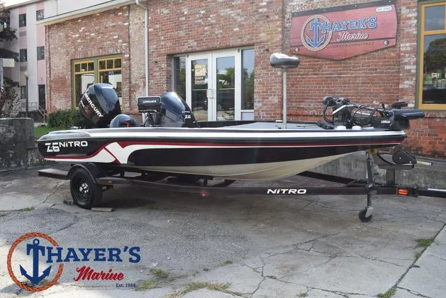 Slide: The Image of 2011 Nitro Z Series Z-6 boat at Thayer's Marine dealership. - 30