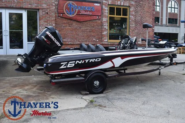 Slide: The Image of 2011 Nitro Z Series Z-6 boat with Mercury engine at Thayer's Marine. - 33