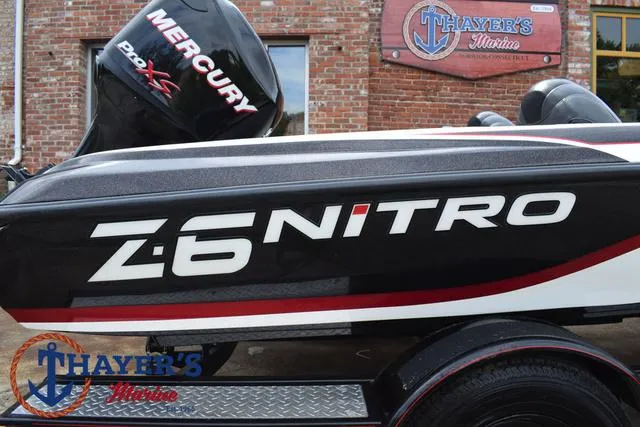 Slide: The Image of 2011 Nitro Z Series Z-6 boat with Mercury Pro XS engine at Thayer's Marine. - 34