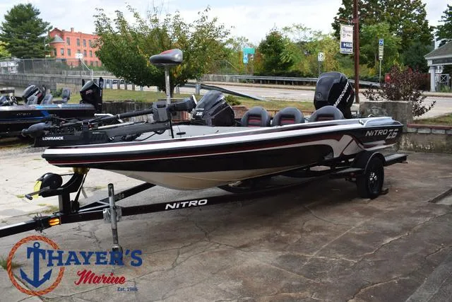 Slide: The Image of 2011 Nitro Z Series Z-6 boat on trailer at Thayer's Marine. - 37