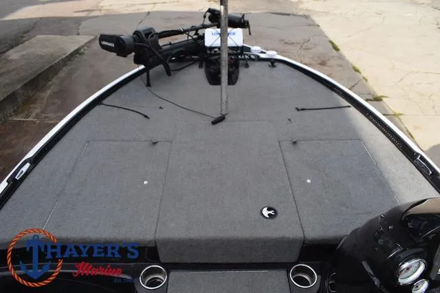 Slide: The Image of 2011 Nitro Z Series Z-6 boat deck with fishing equipment. - 5