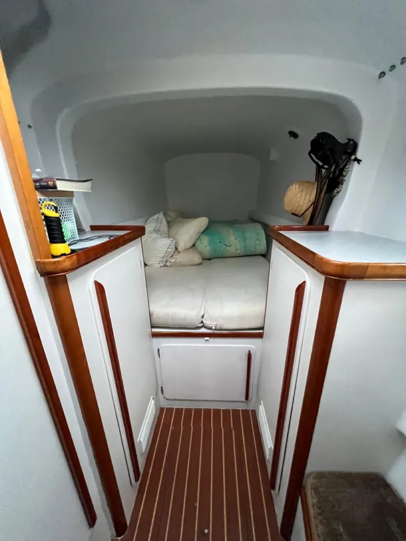Slide: The Image of Cozy cabin interior of 2007 Morrelli & Melvin Shooting Star sailboat. - 40