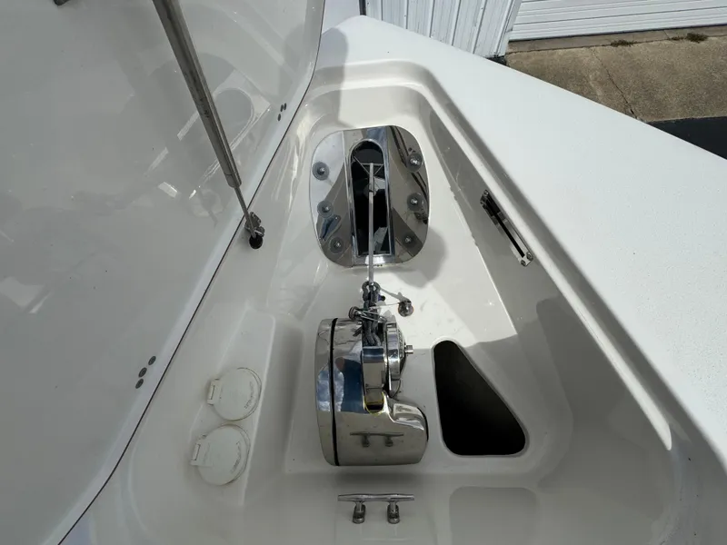 Slide: The Image of Anchor compartment of 2022 Sea Pro 259 Center Console boat. - 23