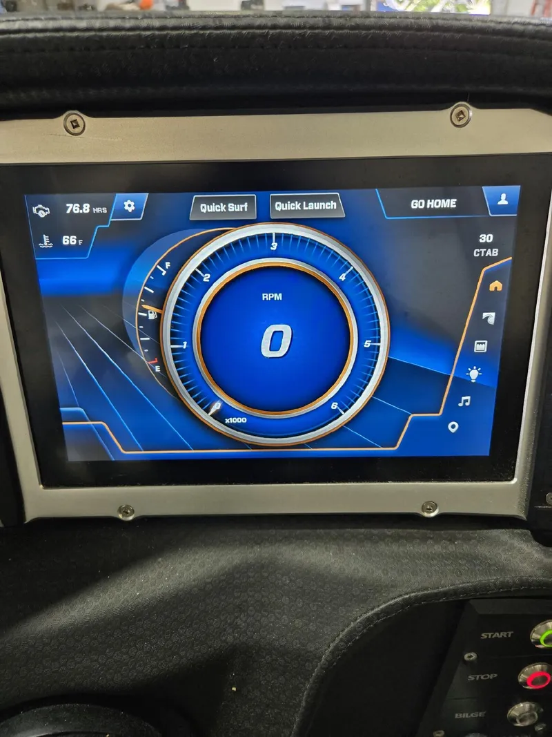 Slide: The Image of 2023 Centurion Ri230 dashboard display showing RPM and control options. - 9