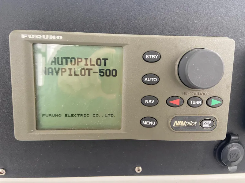 Slide: The Image of Furuno NavPilot-500 autopilot system on 2011 Sabre Custom Yachtfish. - 10
