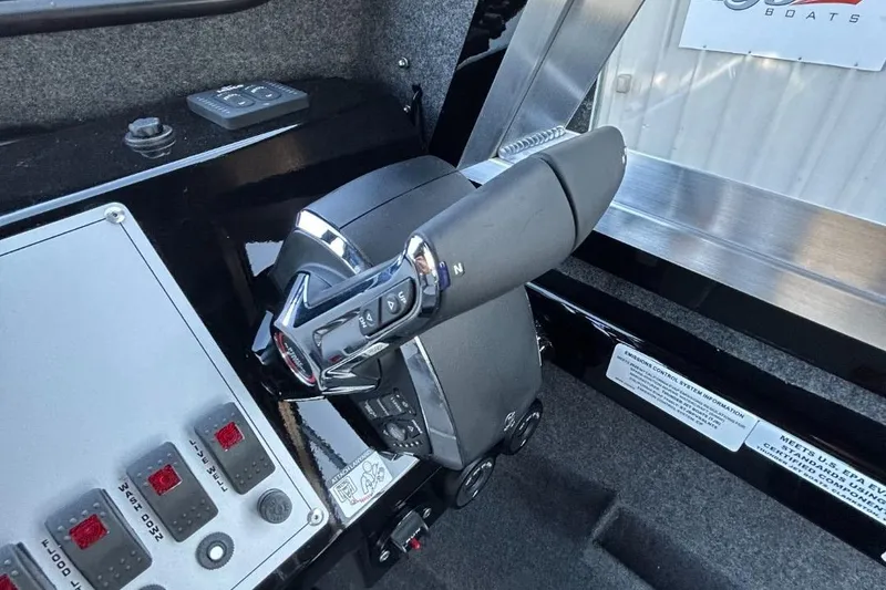 Slide: The Image of Control panel of 2025 Thunder Jet Alexis Pro XL 26' boat. - 33