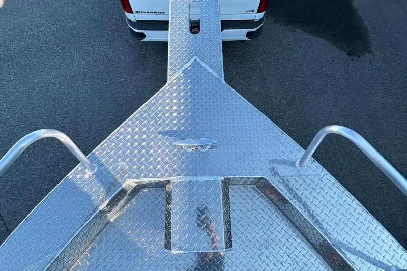 Slide: The Image of Top view of 2025 Thunder Jet Alexis Pro XL 26' boat trailer. - 40