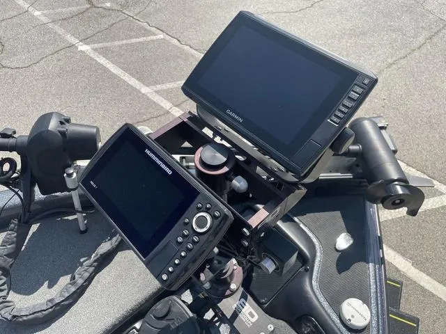 Slide: The Image of 2022 Phoenix 919 Pro XP boat with Garmin and Humminbird fish finders. - 11