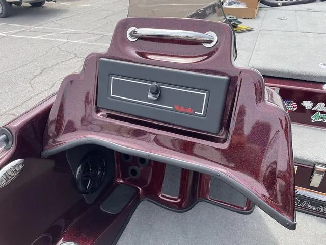 Slide: The Image of 2020 Bass Cat Cougar FTD boat dashboard with storage compartment. - 28