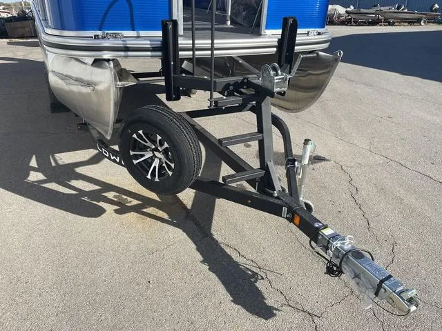 Slide: The Image of 2023 Lowe Ultra 182 Fish & Cruise boat on trailer, front view. - 4